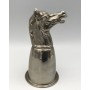 TIMBALE GOBELET De CHASSE Tête De CHEVAL En Métal Argenté Années 70, Italy